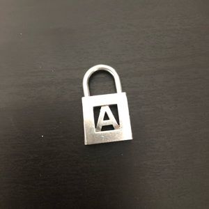 “A” Tiffany & Co. Lock Charm